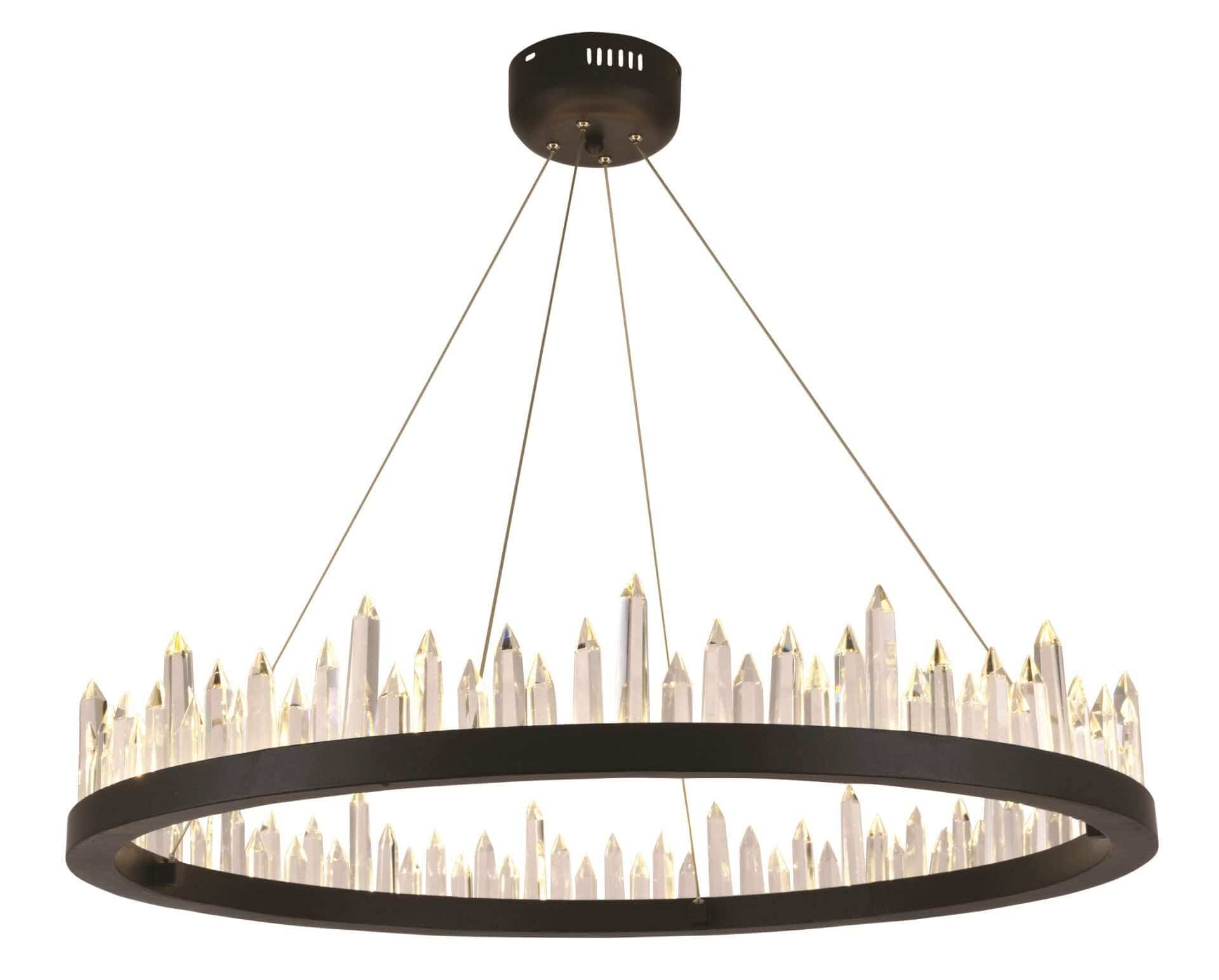 dark grey chandelier