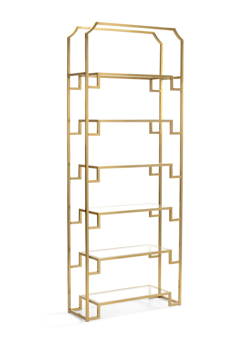 WILDWOOD Hampton Shelf Unit Brass