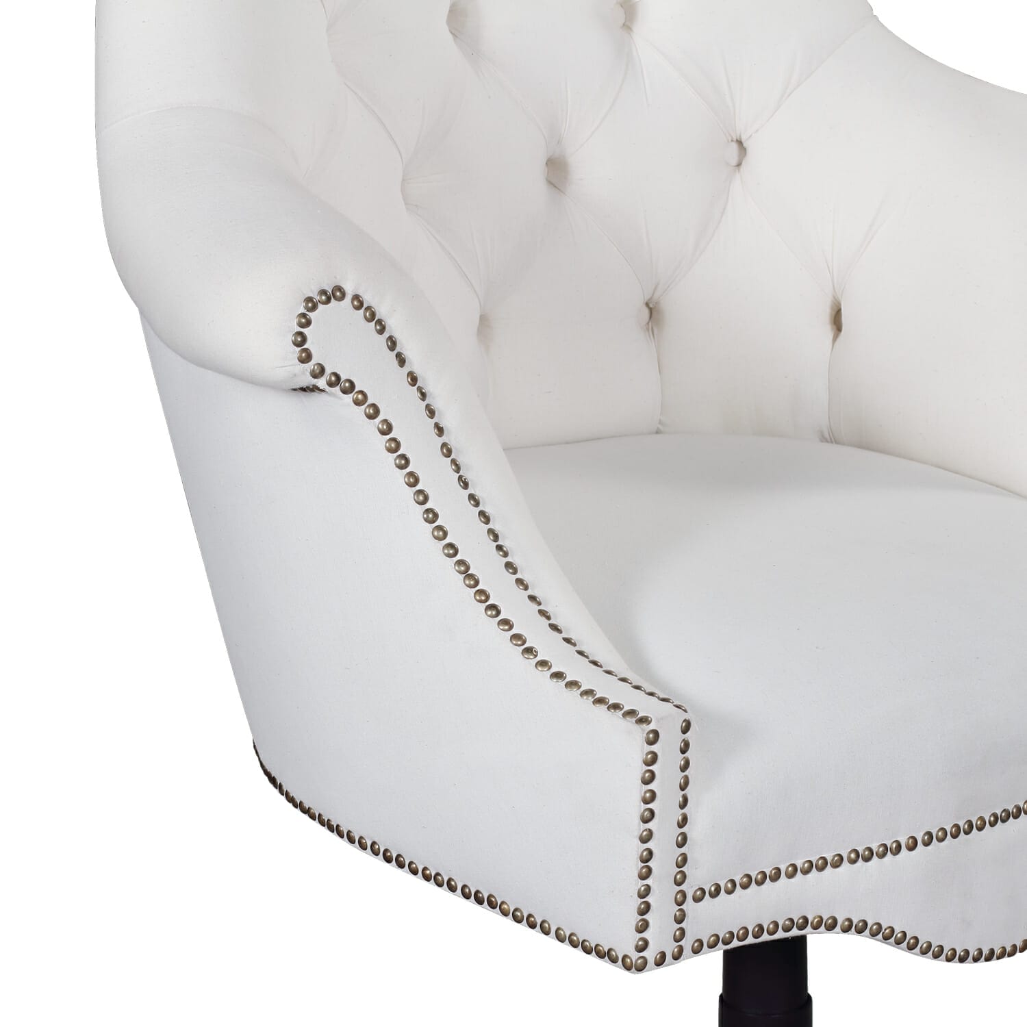 White chesterfield best sale office chair