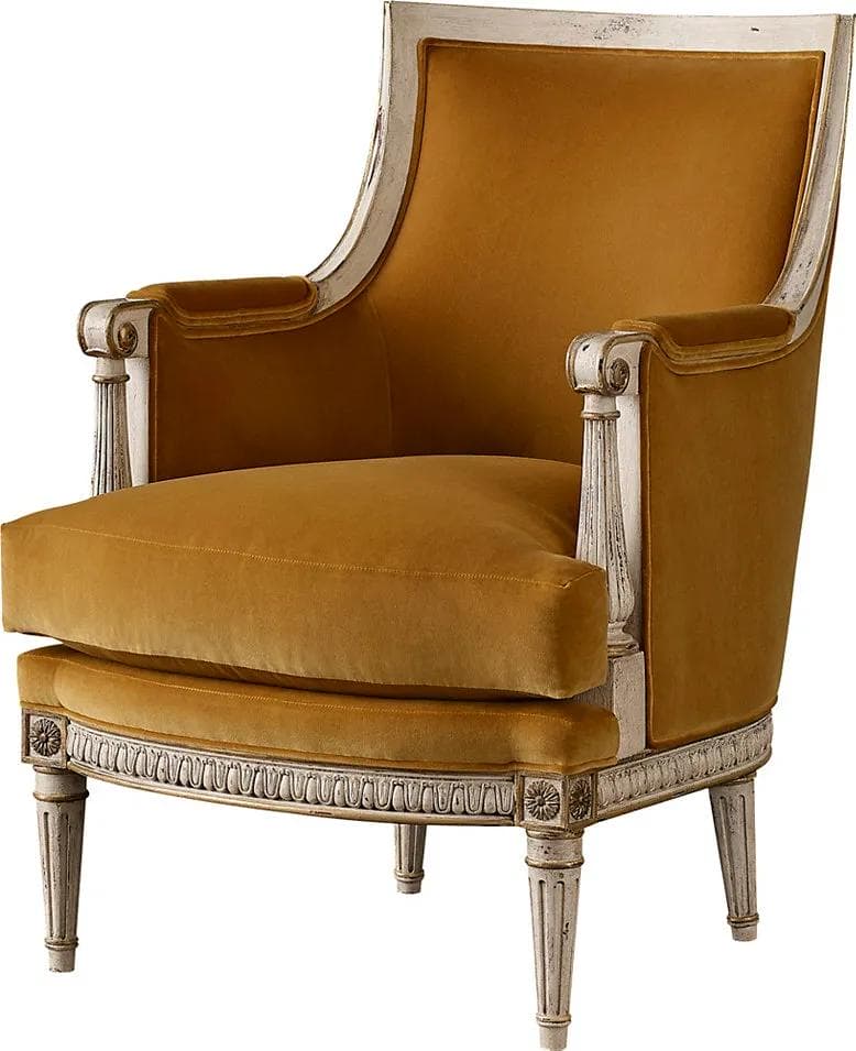 Baker King Louis Xvi Carved Chair
