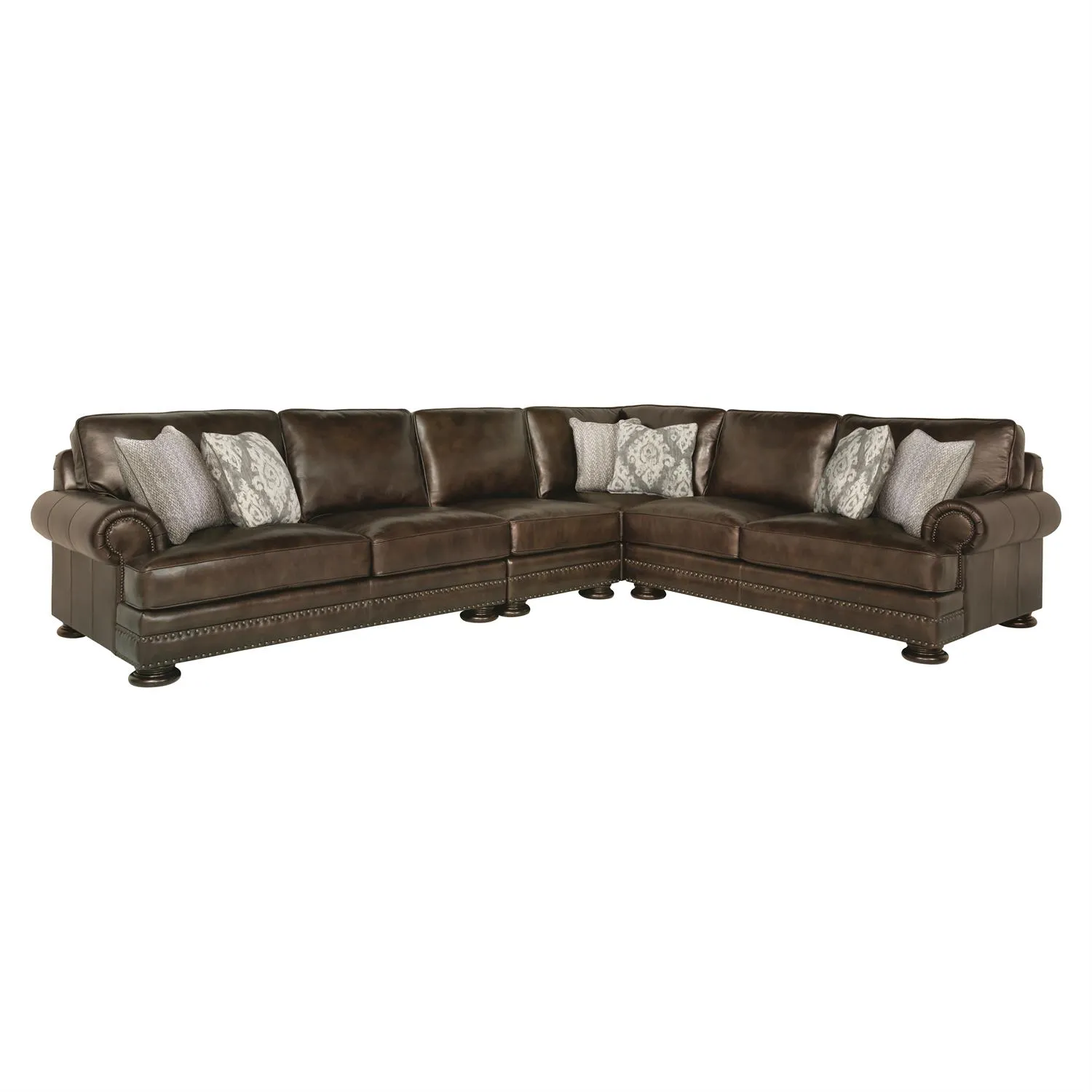 Bernhardt Foster Leather Sectional