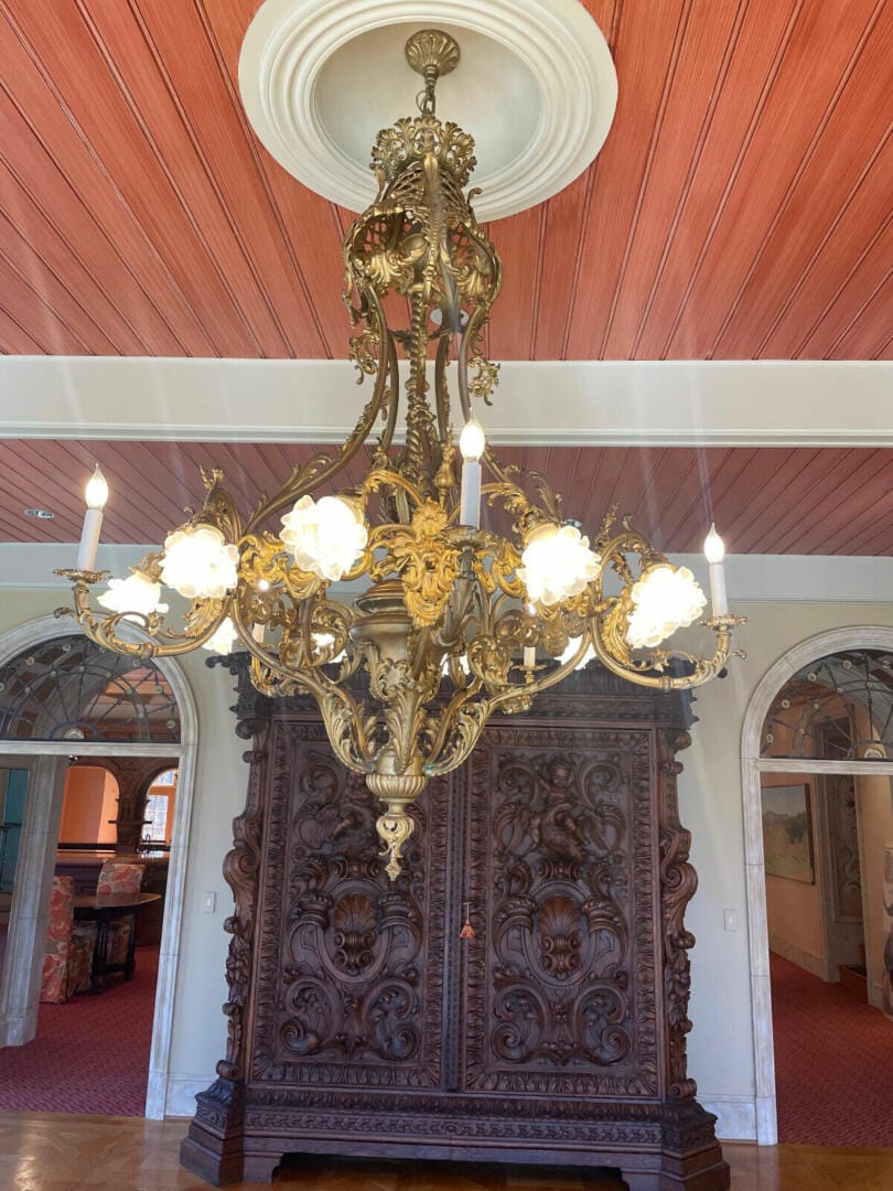 Classic Imports: Antique European 15-Light Electric Chandelier